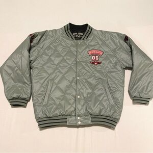 Vtg Exco Jeans 1997 Reversible Black/Grey Oversized Bomber Jacket XL Boxy 90s
